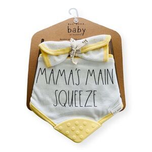 Rae Dunn Teether Bibs ‘Mama’s Main Squeeze’ Set of 3 NWT